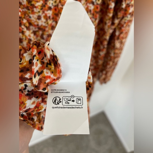 Billabong Floral Fit Long Sleeve Mini Dress Beach Tropical Size SP NWOT - Picture 12 of 13